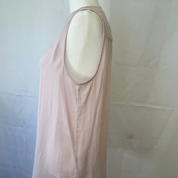 Vince Camuto Shirred High/Low Tank Blouse - Picture 2 of 10